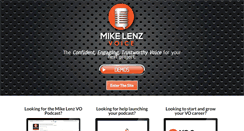Desktop Screenshot of mikelenzvoice.com