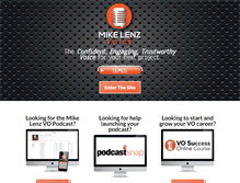 Tablet Screenshot of mikelenzvoice.com